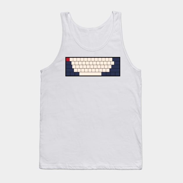 Mechanical Keyboard - Red Bull F1 Team Colour Scheme Tank Top by GreazyL